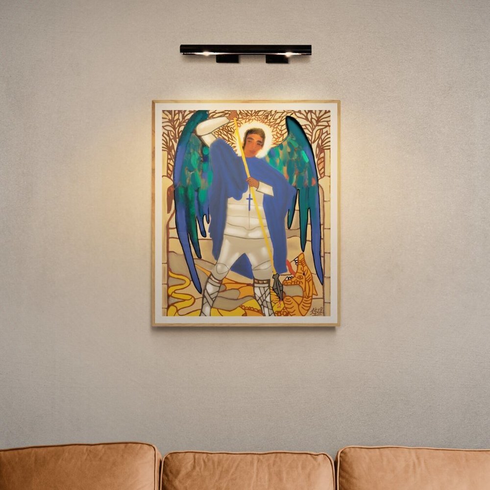 St.MichaelChristian Art| Modern Wall Art Decor | Minimalist Digital Prints